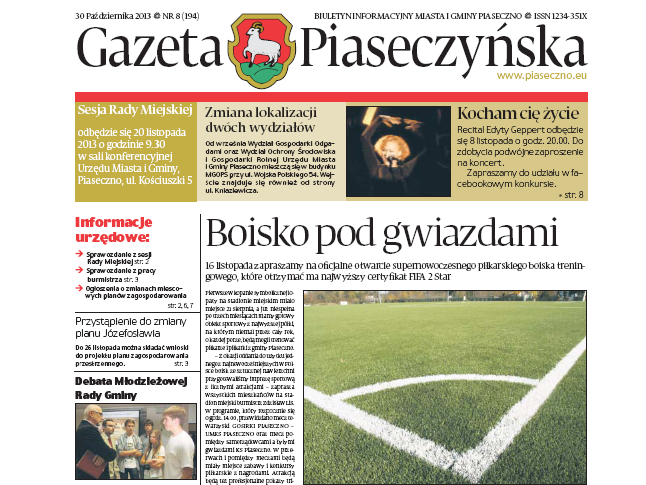 Gazeta Piaseczyńska 8/2013