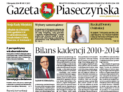 Gazeta Piaseczyńska 9/2014