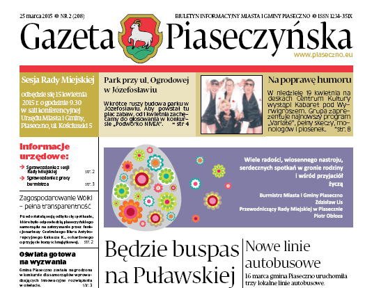 Gazeta Piaseczyńska 2/2015