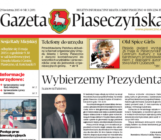 Gazeta Piaseczyńska 3/2015