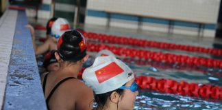 Pływacy z Chin w Piasecznie