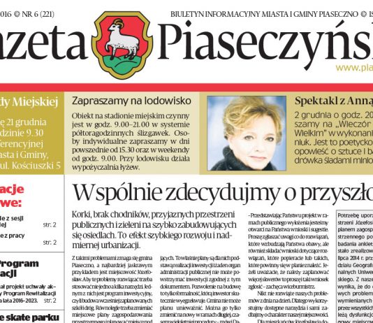 Gazeta piaseczyńska nr 6/2016