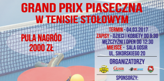 Grand Prix Piaseczna w tenisie stołowym