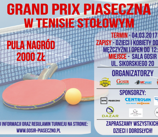 Grand Prix Piaseczna w tenisie stołowym