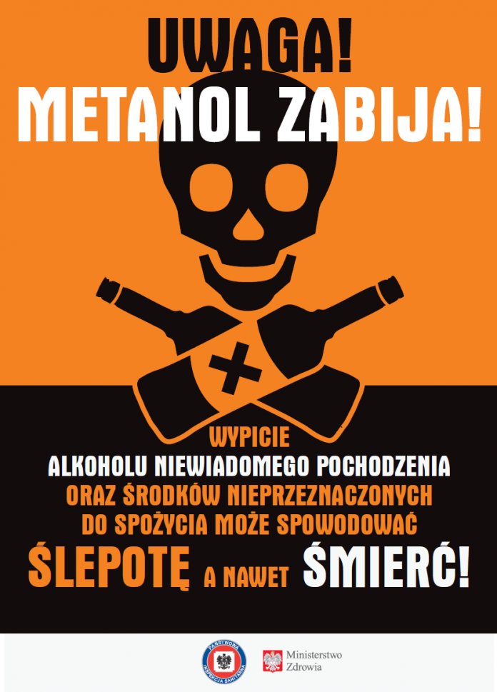 Uwaga na alkohol metylowy metanol - ulotka strona 1