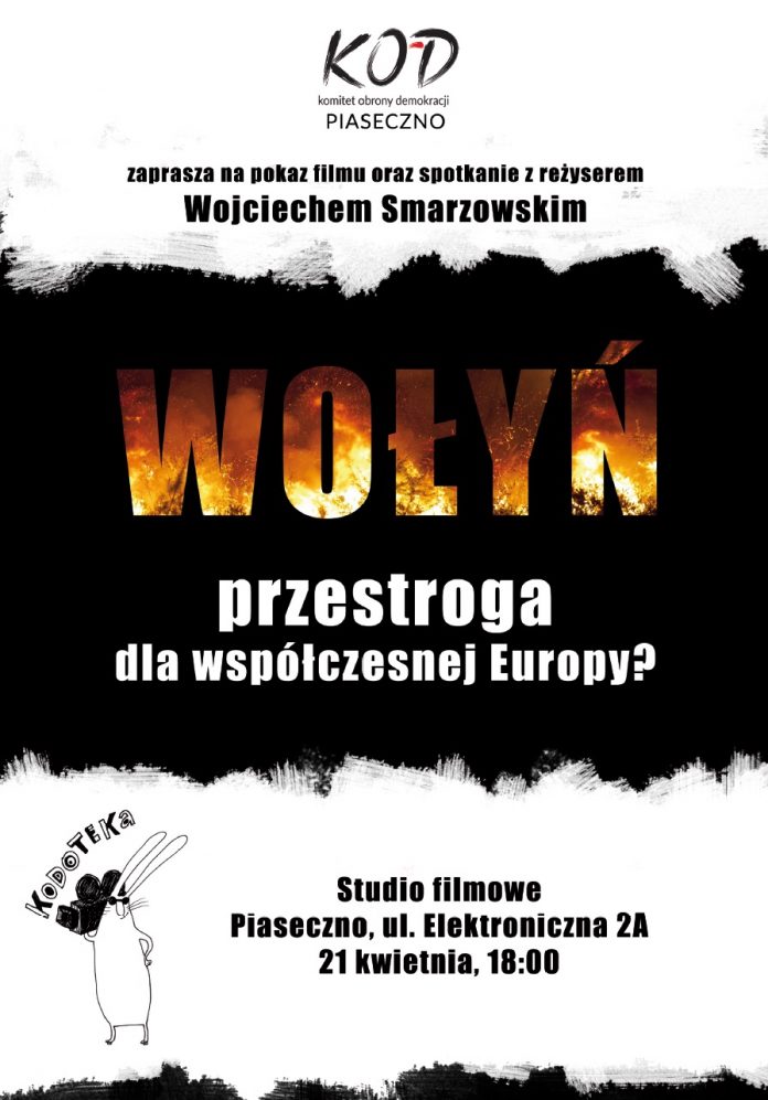Pokaz filmu „Wołyń” i spotkanie z reżyserem Wołyń - plakat