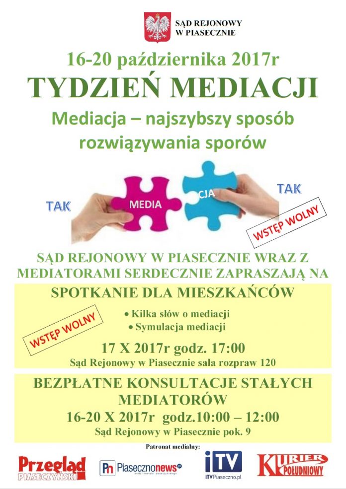 Tydzień mediacji tydzień mediacji plakat