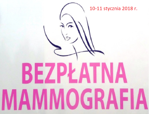 Bezpłatna mammografia 10-11 stycznia