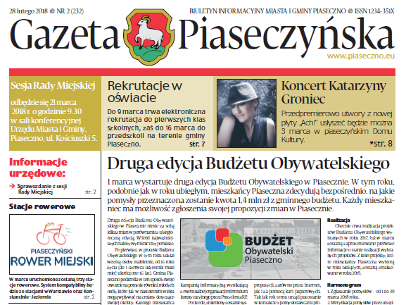 Gazeta Piaseczyńska nr 2/2018