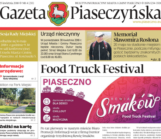 Gazeta Piaseczyńska nr 4/2018
