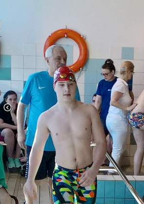 Hubert Lewiński - Wicemistrz Polski Juniorów w Pływaniu Osób Niepełnosprawnych