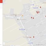 Mapa domów organizujących wyprzedaż garażową w Bobrowcu