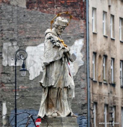 Statua św. Jana Nepomucena z Placu Trzech Krzyży autorstwa J.J Plerscha. Fot: Iwona Markowska