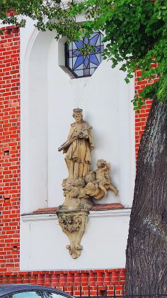 Figura św. Jana Nepomucena widok współczesny. Fot: Małgorzata Szturomska