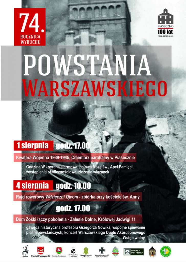 Uczcijmy 74. rocznicę wybuchu Powstania Warszawskiego Oficjalna