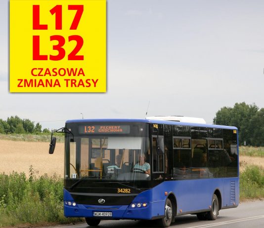 Czasowa zmiana trasy linii L17 i L32