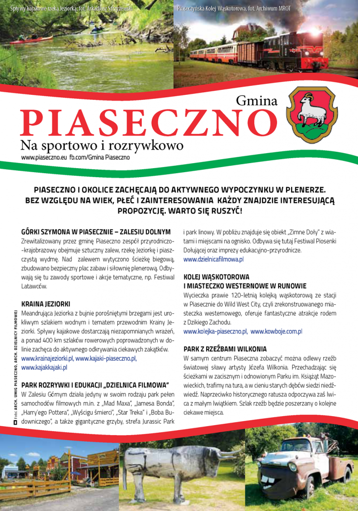 Moda na Mazowsze - wydanie wakacyjne z reklamą Gminy Piaseczno strona 39
