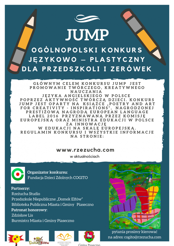 Ogólnopolski konkurs językowo – plastyczny dla przedszkoli i zerówek „Jump”