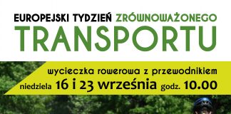 Europejski Tydzień Zrownoważonego Transportu plakat