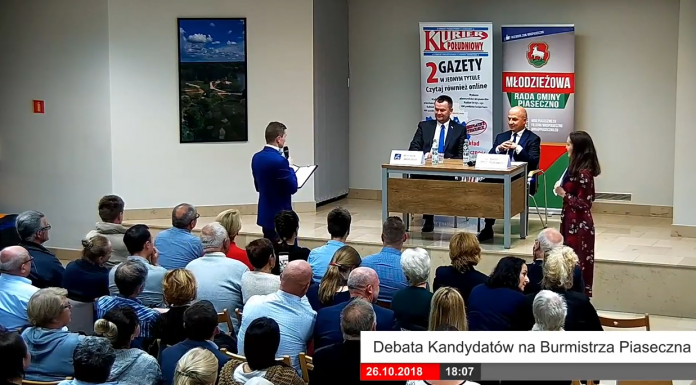 Nagranie z II debaty kandydatów na burmistrza Piaseczna Debata kandydatów na burmistrza Piaseczna – II tura