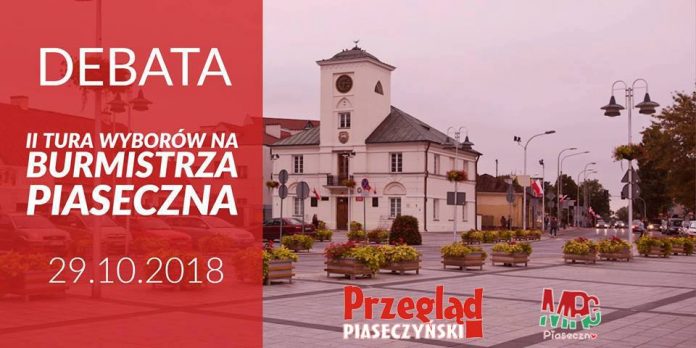 Debata przed II turą wyborów na burmistrza Piaseczna Debata II tura wyborów na burmistrza Piaseczna