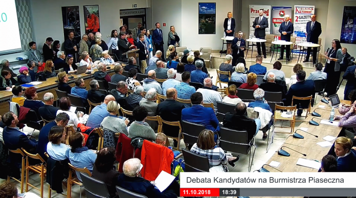 Debata kandydatów na burmistrza Piaseczna
