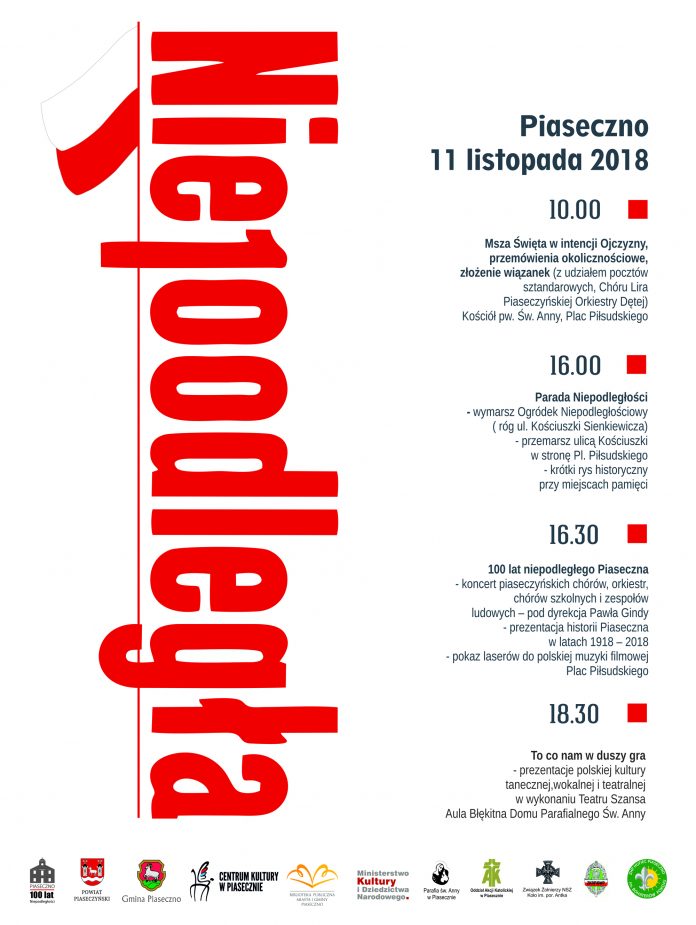 Świętujemy niepodległość Uroczystości 100 lecia odzyskania niepodległości