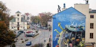 Wilkoniowy mural w Piasecznie