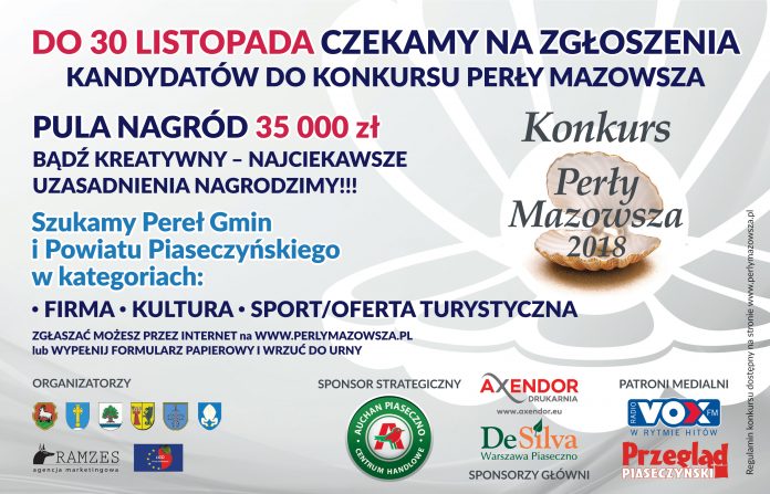 Konkurs Perły Mazowsza 2018