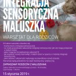 Warsztat dla rodziców Integracja sensoryczna Maluszka