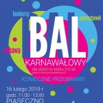 BAL KARNAWAŁOWY dla dzieci w wieku 2-6 lat