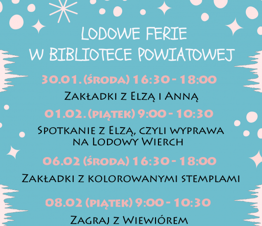 Lodowe ferie w Bibliotece Powiatowej