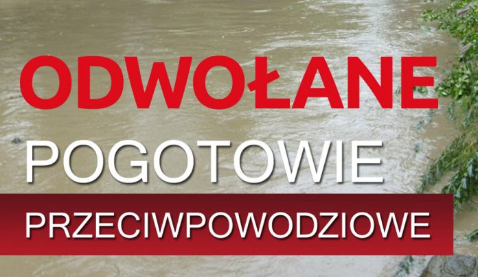 Odwołanie stanu pogotowia przeciwpowodziowego Ilustracja. Odwołanie stanu pogotowia przeciwpowodziowego - pogotowie przeciwpowodziowe