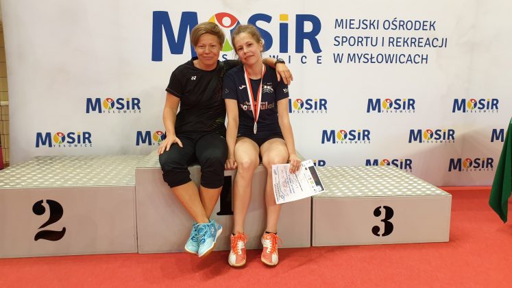 Katarzyna Garbacka - trenerka i Magdalena Łuczak Vice Mistrzyni Polski w grze podwójnej