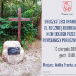 75. rocznica rozbicia oddziału niemieckiego przez oddział powstańcy porucznika Lawy