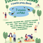Piknik w parku przy stawie w Załotokłosie