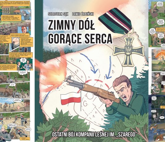Zimny Dół Gorące Serca - promocja komiksu na skwerze Kisiela w Piasecznie