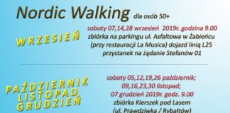 Bezpłatne zajęcia Nordic Walking dla osób 50+