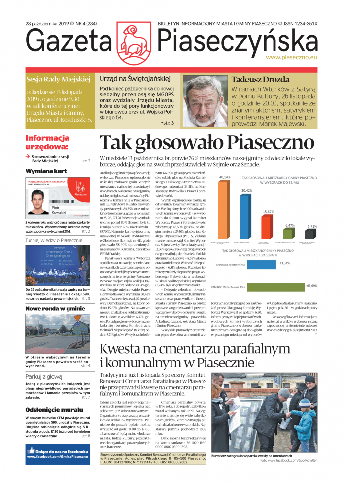 Gazeta Piaseczyńska nr 4/2019