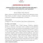 Zaproszenie na szkolenie dla organizacji pozarządowych