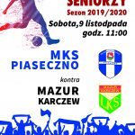 MKS Piaseczno Mazur , plakat