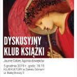 Jaume Cabre Agonia dźwięków – Dyskusyjny Klub Książki w Zalesiu Górnym