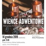 Wieńce adwentowe – warsztaty florystyczne