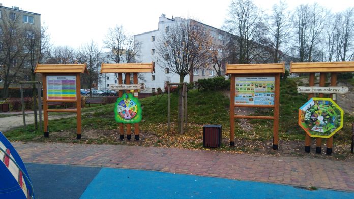 Tablice edukacyjne przy ul. Aleja Róż - foro Violetta Kucharska