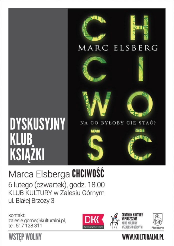 CHCIWOŚĆ Marc Elsberg - Dyskusyjny Klub Książki Zalesie Górne