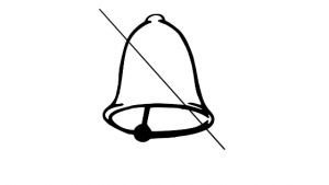 Dzwonek - przekreślony dzwonek