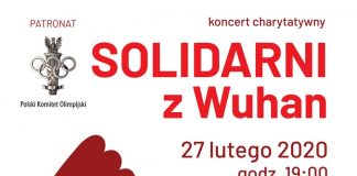 Solidarni z Wuhan plakat
