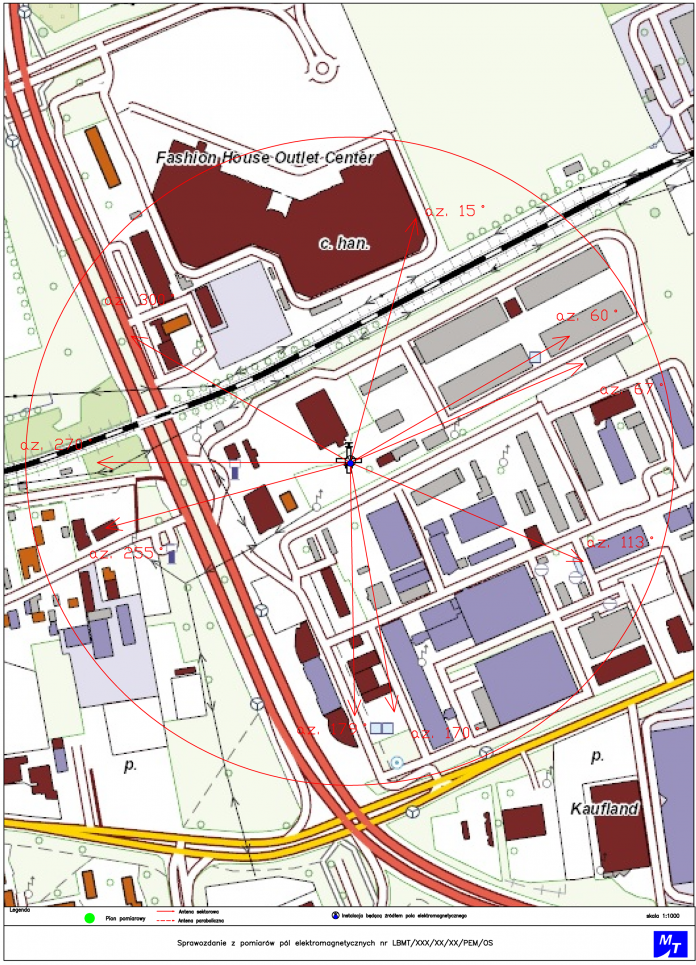 Pomiar pól elektromagnetycznych BT10451 Piaseczno Puławska Mapa zasięgu - pomiar pól elektromagnetycznych BT10451 Piaseczno Puławska