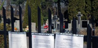 Tymczasowe zamknięcie Cmentarza Komunalnego w Piasecznie - kwiecień 2020