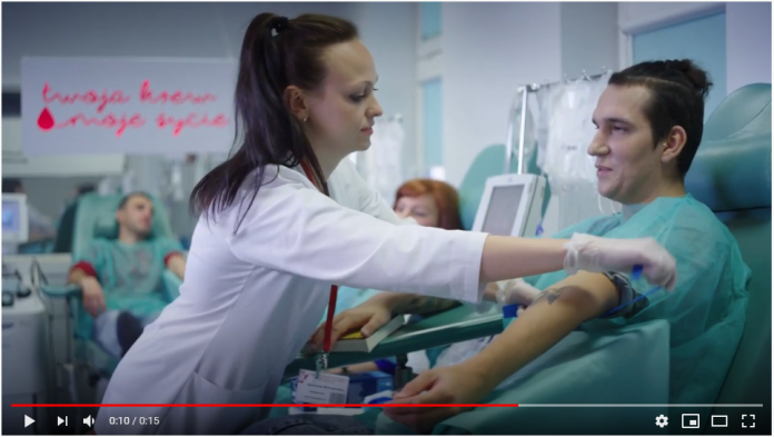 Kampania promująca honorowe krwiodawstwo ”TWOJA KREW-MOJE ŻYCIE” Oddaj krew kampania społeczna